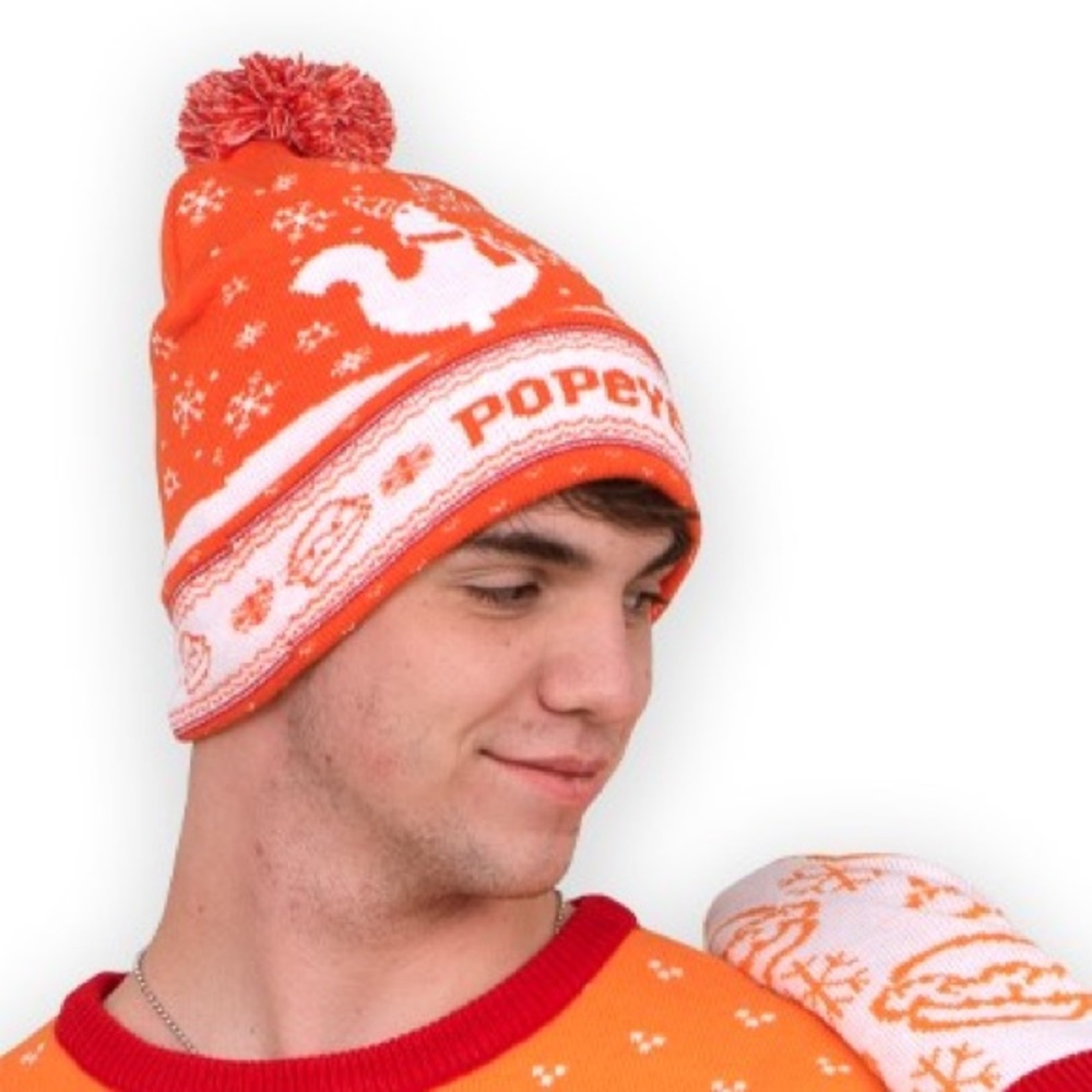 RARE - POPEYES Chicken Sandwich Beanie